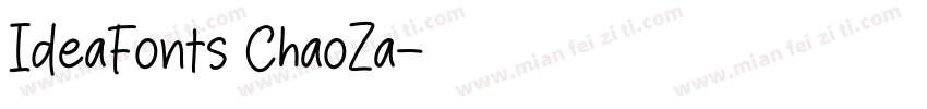 IdeaFonts ChaoZa字体转换
